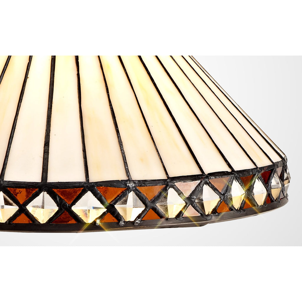 Tink Tiffany 30cm Non-electric Shade Suitable For Pendant/Ceiling/Table  Lamp Amber/Cream/Crystal