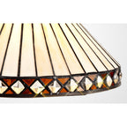 Tink Tiffany 30cm Non-electric Shade Suitable For Pendant/Ceiling/Table  Lamp Amber/Cream/Crystal