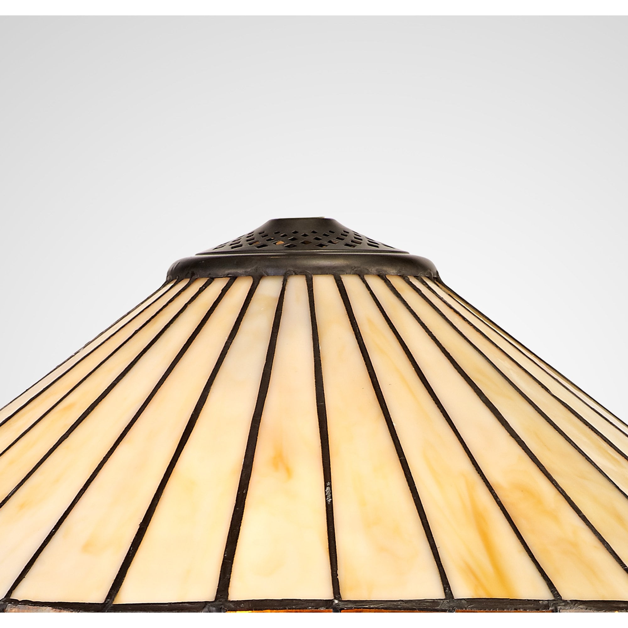 NL72609 Tink Tiffany 40cm Shade Only Suitable For Pendant/Ceiling/Table Lamp Amber/Cream/Crystal