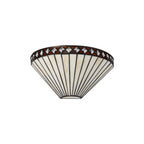 NL72619 Tink Tiffany Wall Lamp 2Lamp Amber/Cream/Crystal