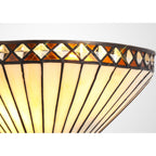 NL72619 Tink Tiffany Wall Lamp 2Lamp Amber/Cream/Crystal