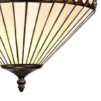 NLK02169 Tink 1 Light Up Lighter Pendant With 30cm Tiffany Shade Amber/Chrome/Crystal/Black