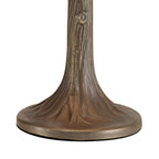 NLK02179 Tink 1 Light Tree Like Table Lamp With 30cm Tiffany Shade Amber/Chrome/Crystal/Aged Antique Brass