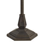 NLK02359 Tink 2 Light Octagonal Floor Lamp With 40cm Tiffany Shade Amber/Chrome/Crystal/Aged Antique Brass