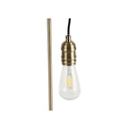 NL77499 Tuba Table Lamp 1 Light Medium Oak/Antique Brass