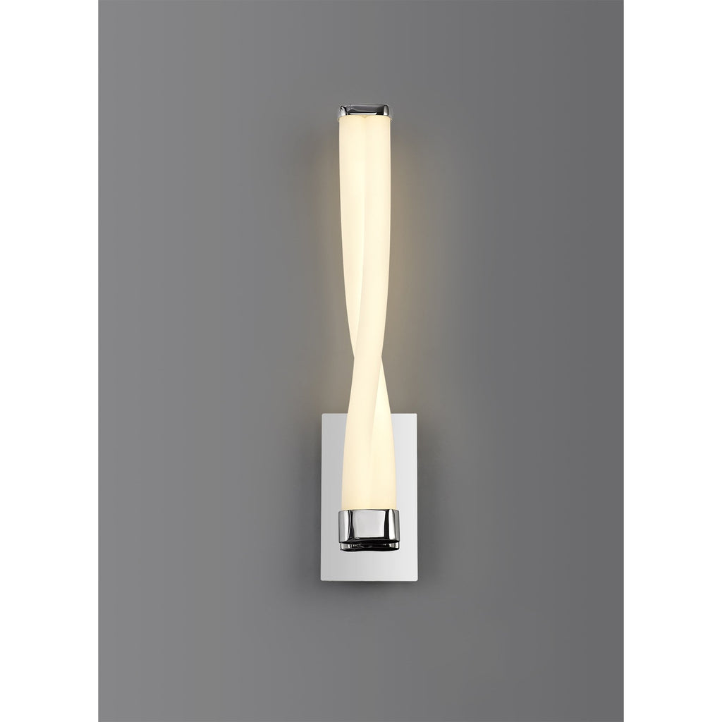 NL73889 Twill Bathroom Wall Lamp Small LED Polished Chrome