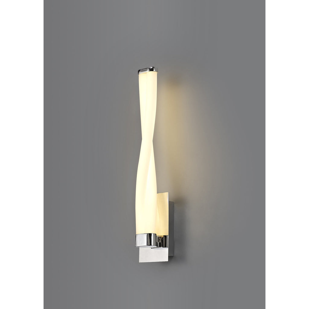 NL73889 Twill Bathroom Wall Lamp Small LED Polished Chrome