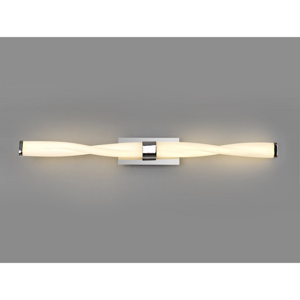 NL73899 Twill Bathroom Wall Lamp Large LED Polished Chrome