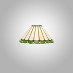 NL72409 Umbrian Tiffany 30cm Non-electric Shade Green/Cream/Crystal