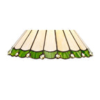 NL72409 Umbrian Tiffany 30cm Non-electric Shade Green/Cream/Crystal