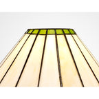 NL72409 Umbrian Tiffany 30cm Non-electric Shade Green/Cream/Crystal