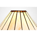NL72439 Umbrian Tiffany 30cm Non-electric Shade Amber/Cream/Crystal