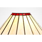 NL72469 Umbrian Tiffany 30cm Non-electric Shade Red/Cream/Crystal