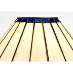NL72499 Umbrian Tiffany 30cm Non-electric Shade Blue/Cream/Crystal