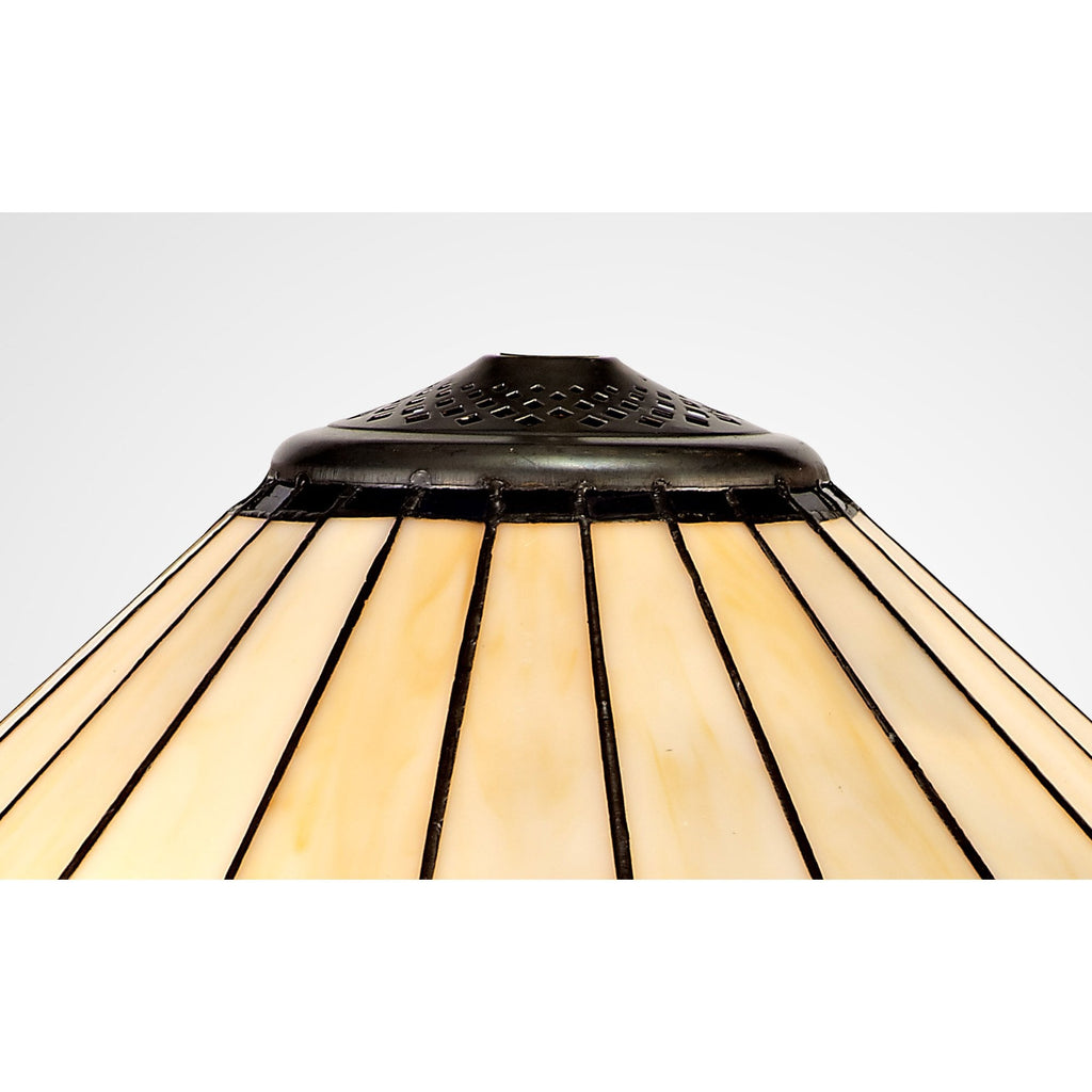 NL72509 Umbrian Tiffany 40cm Shade Only Suitable For Pendant/Ceiling/Table Lamp Blue/Cream/Crystal