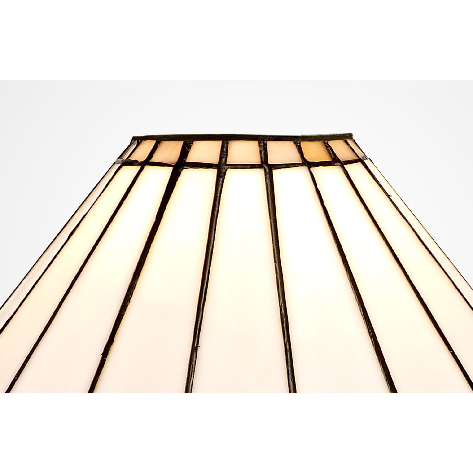 NL72529 Umbrian Tiffany 30cm Non-electric Shade Grey/Cream/Crystal