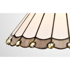 NL72529 Umbrian Tiffany 30cm Non-electric Shade Grey/Cream/Crystal