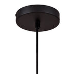 NLK02389 Umbrian 1 Light Up Lighter Pendant With 30cm Tiffany Shade Green/Chrome/Crystal/Black