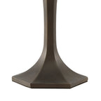NLK02419 Umbrian 1 Light Octagonal Table Lamp With 30cm Tiffany Shade Green/Chrome/Crystal/Aged Antique Brass