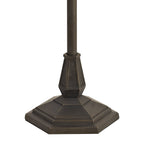 NLK02799 Umbrian 2 Light Octagonal Floor Lamp With 40cm Tiffany Shade Amber/Chrome/Crystal/Aged Antique Brass