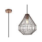 NL71339 Valerie Small Pendant 1 Light Antique Copper