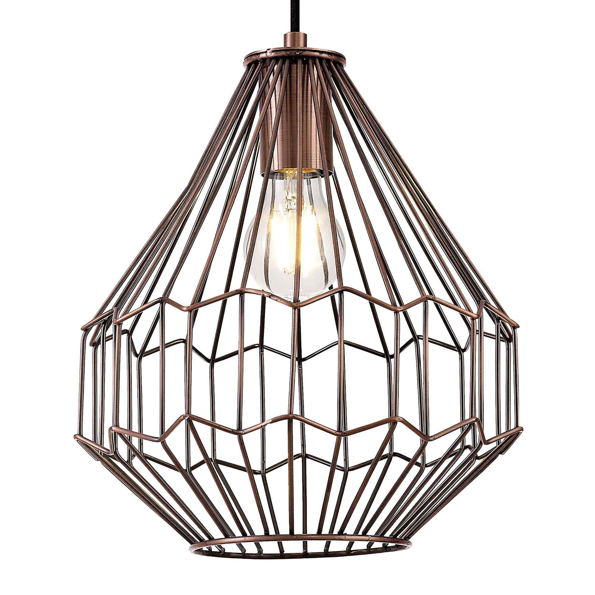NL71339 Valerie Small Pendant 1 Light Antique Copper