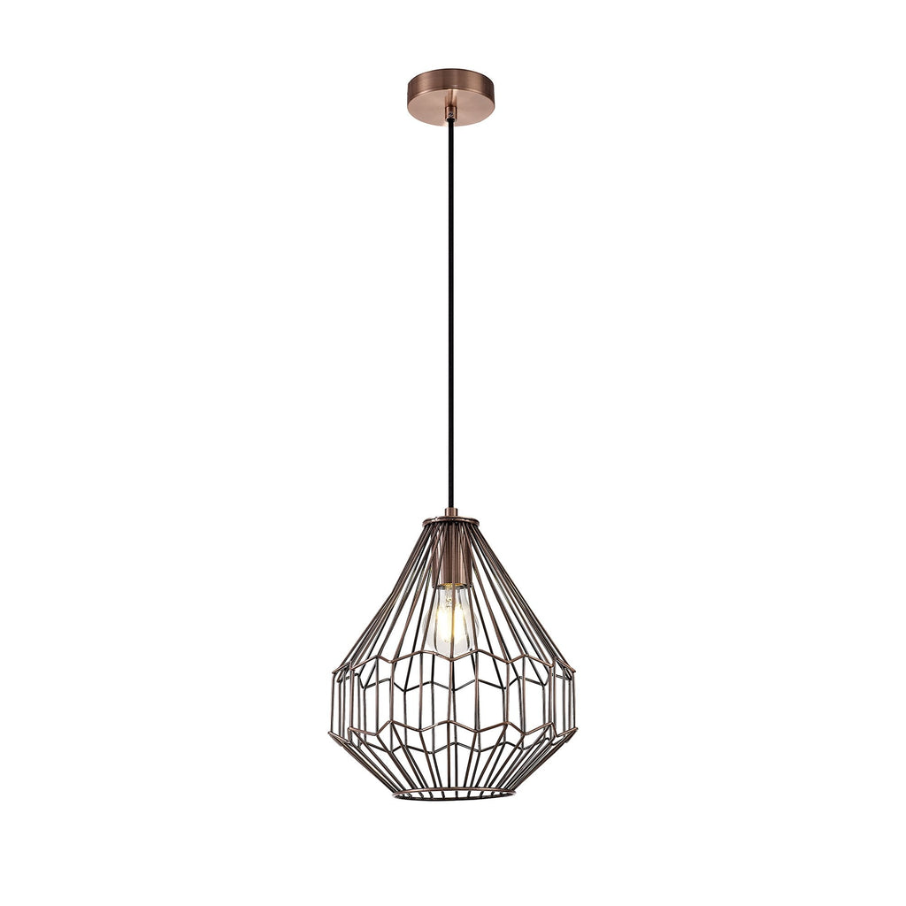 NL71339 Valerie Small Pendant 1 Light Antique Copper
