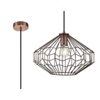 NL71349 Valerie Medium Pendant 1 Light Antique Copper