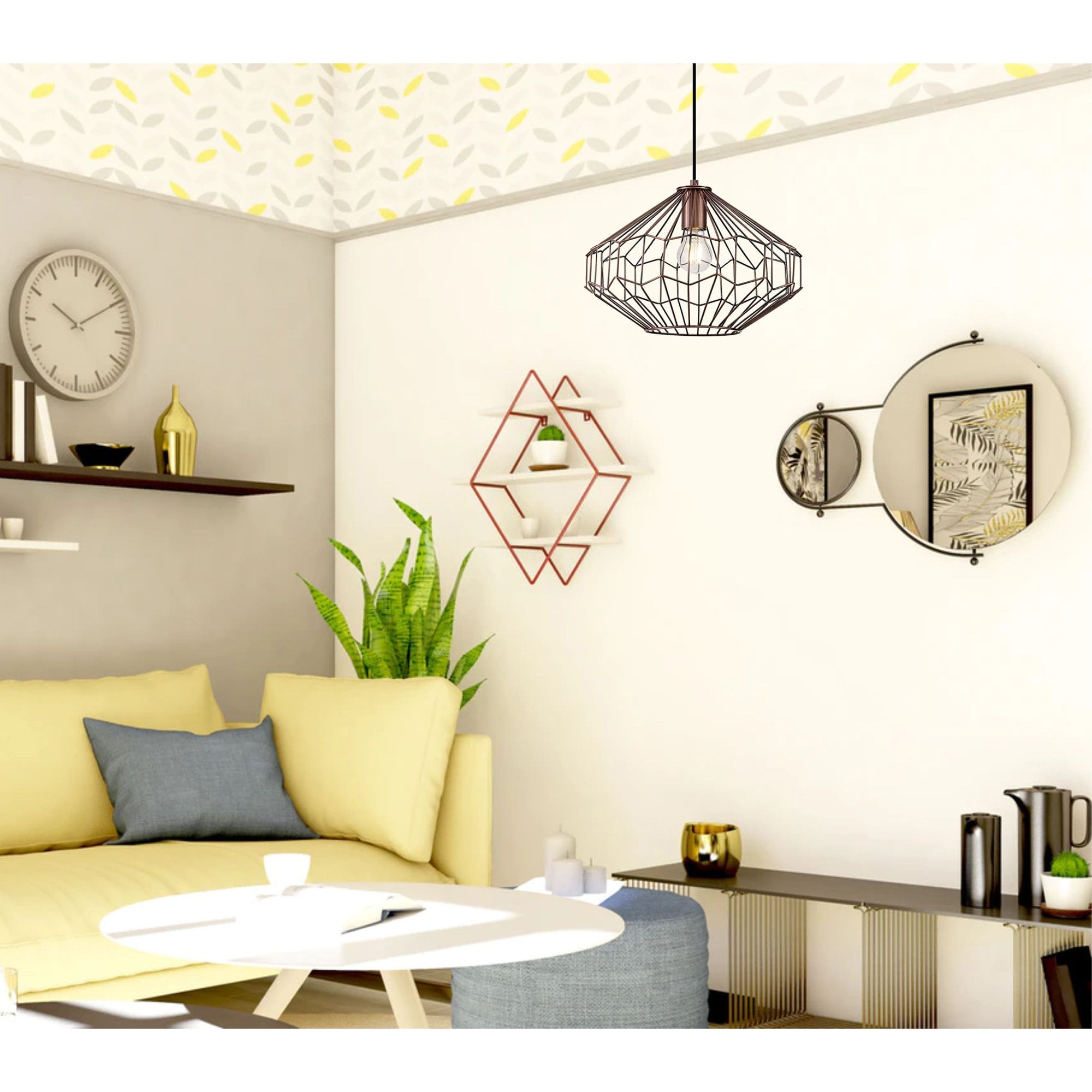 NL71349 Valerie Medium Pendant 1 Light Antique Copper