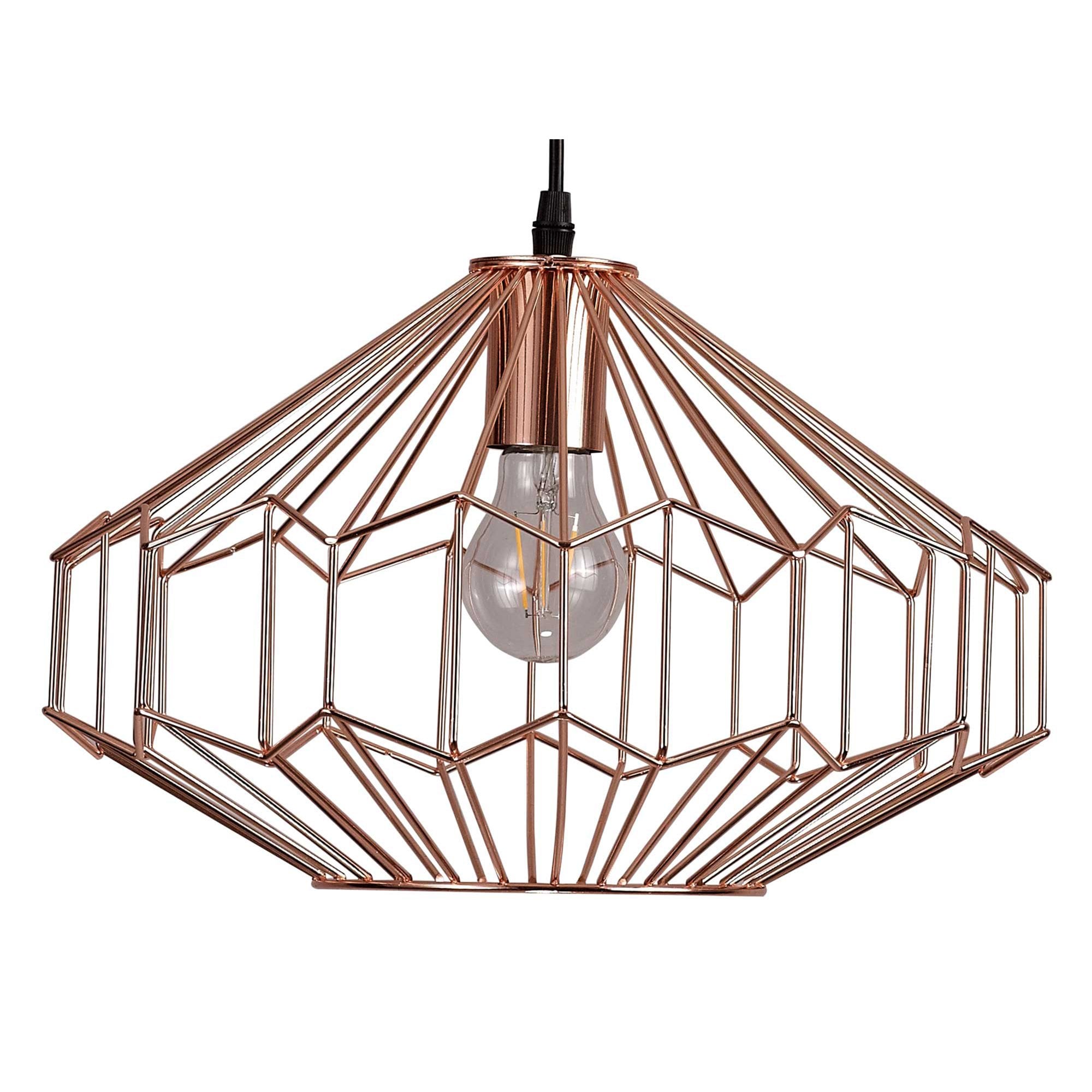 NL71349 Valerie Medium Pendant 1 Light Antique Copper