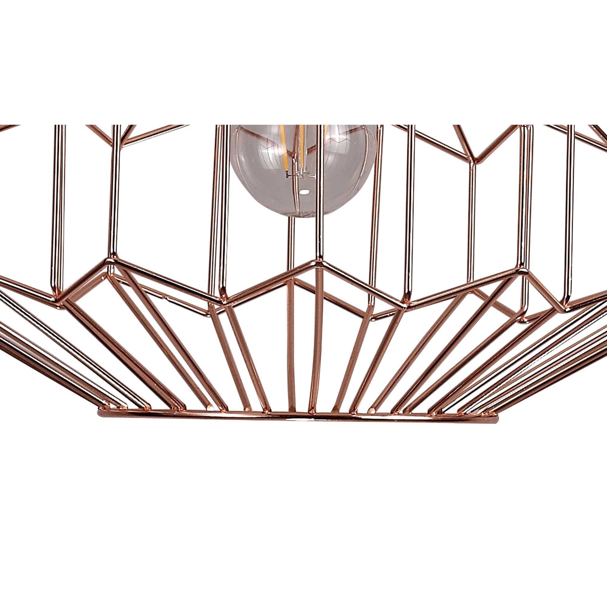NL71349 Valerie Medium Pendant 1 Light Antique Copper