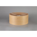 NL76909 Vivi Round 395x 180mm Wood Effect Shade  Light Oak/White Laminate