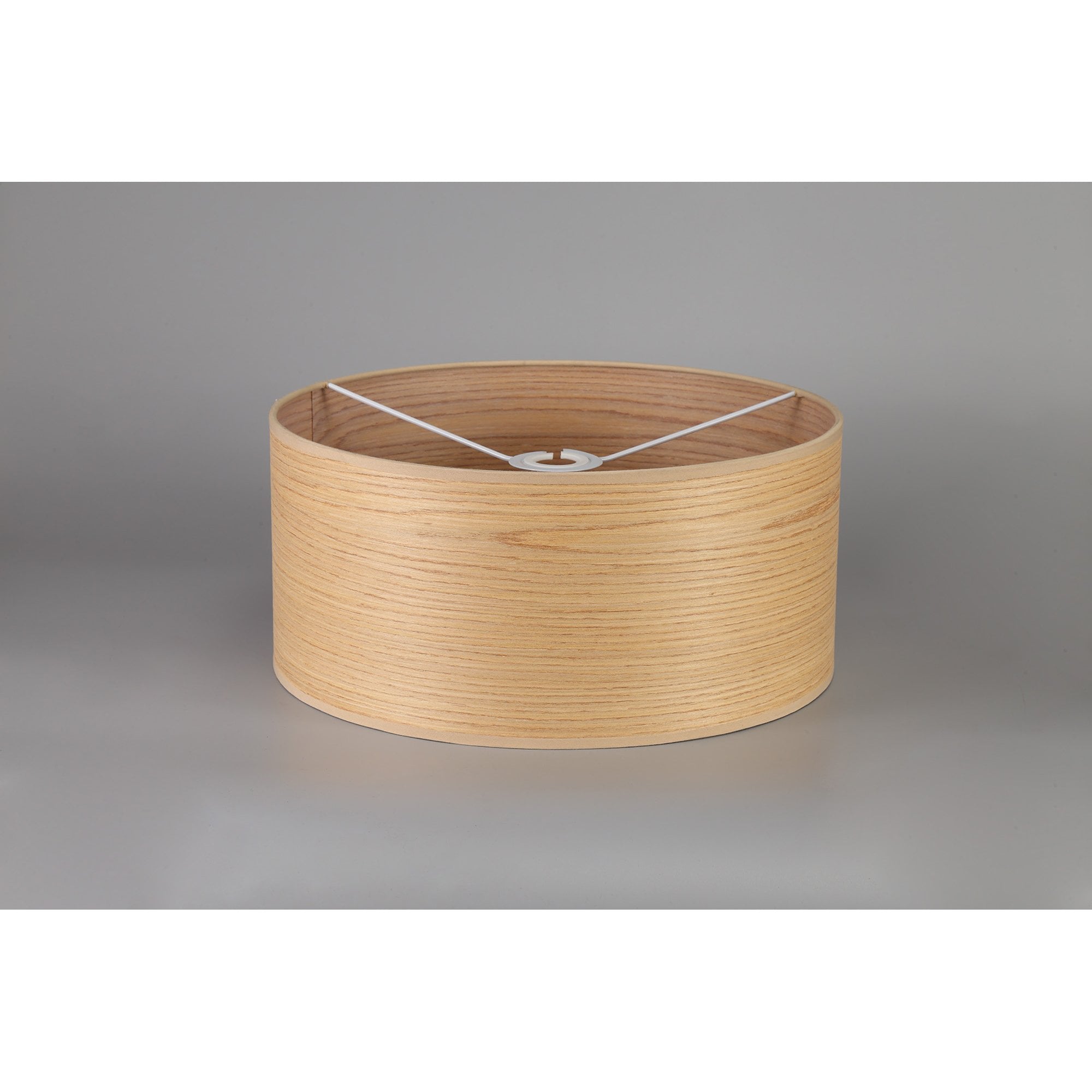 NL76909 Vivi Round 395x 180mm Wood Effect Shade  Light Oak/White Laminate