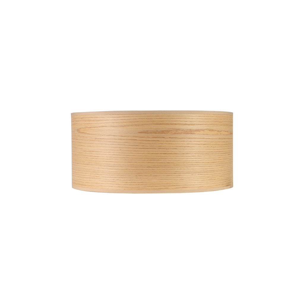 NL76909 Vivi Round 395x 180mm Wood Effect Shade  Light Oak/White Laminate
