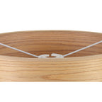 NL76909 Vivi Round 395x 180mm Wood Effect Shade  Light Oak/White Laminate