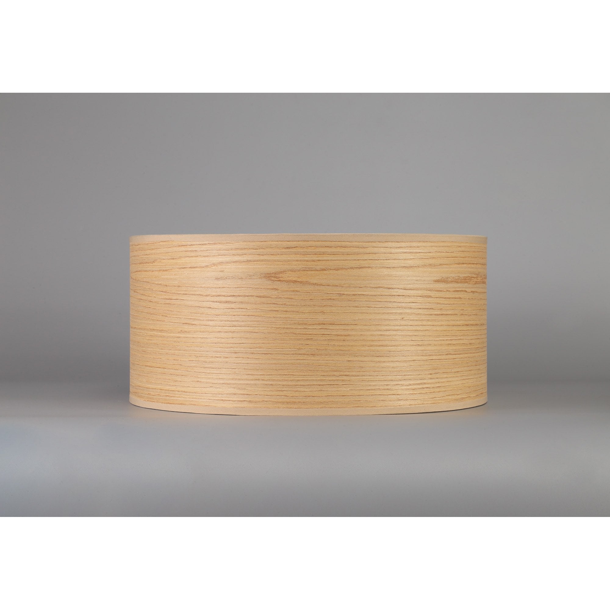 NL76909 Vivi Round 395x 180mm Wood Effect Shade  Light Oak/White Laminate