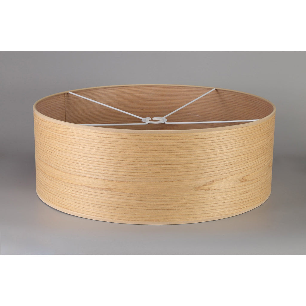NL76919 Vivi Round 600x 210mm Wood Effect Shade  Light Oak/White Laminate