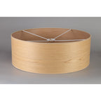 NL76919 Vivi Round 600x 210mm Wood Effect Shade  Light Oak/White Laminate