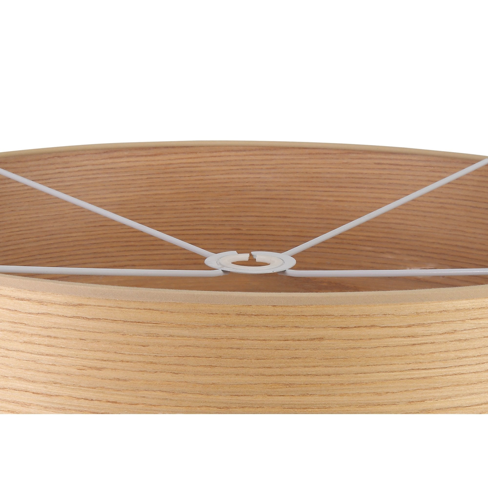 NL76919 Vivi Round 600x 210mm Wood Effect Shade  Light Oak/White Laminate