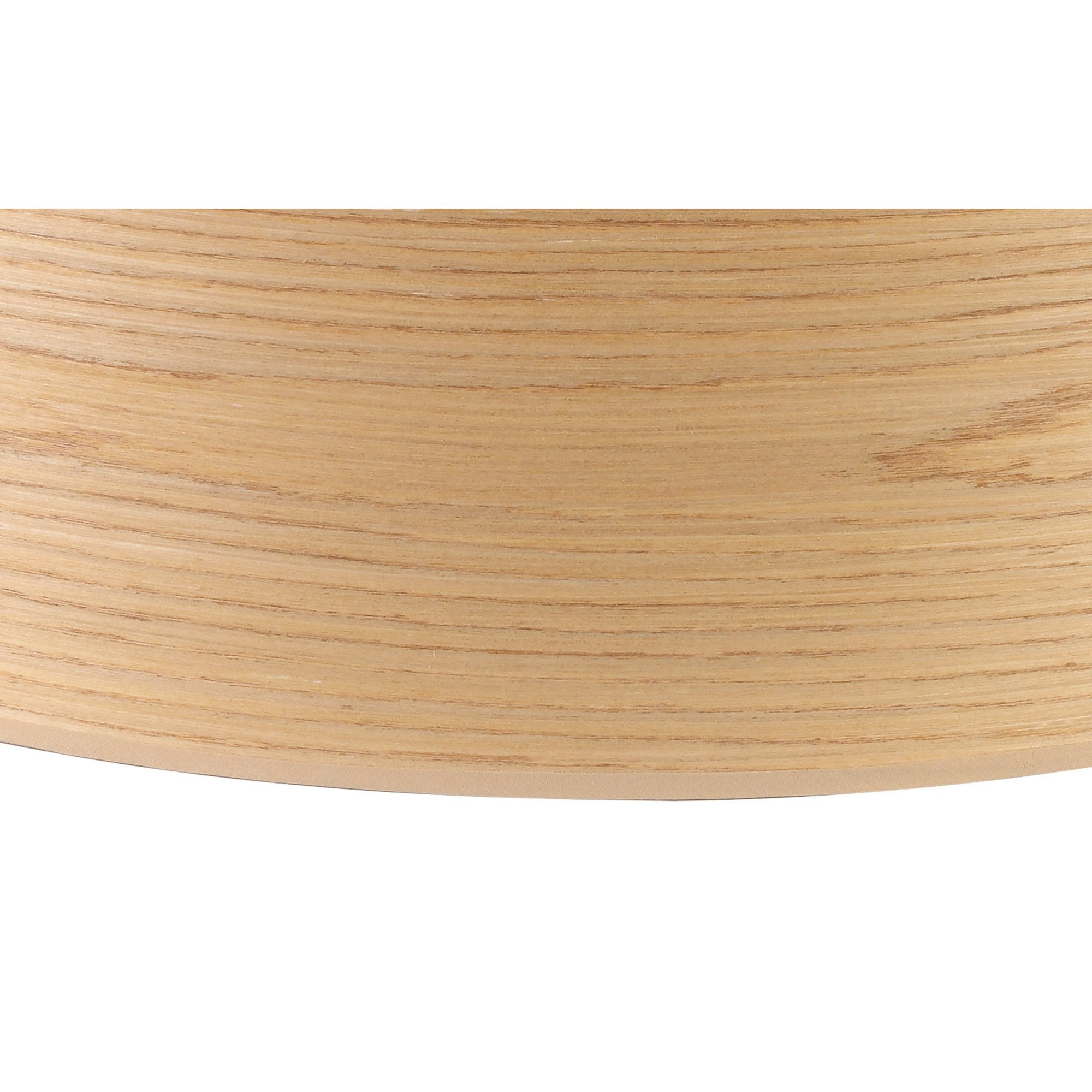 NL76919 Vivi Round 600x 210mm Wood Effect Shade  Light Oak/White Laminate