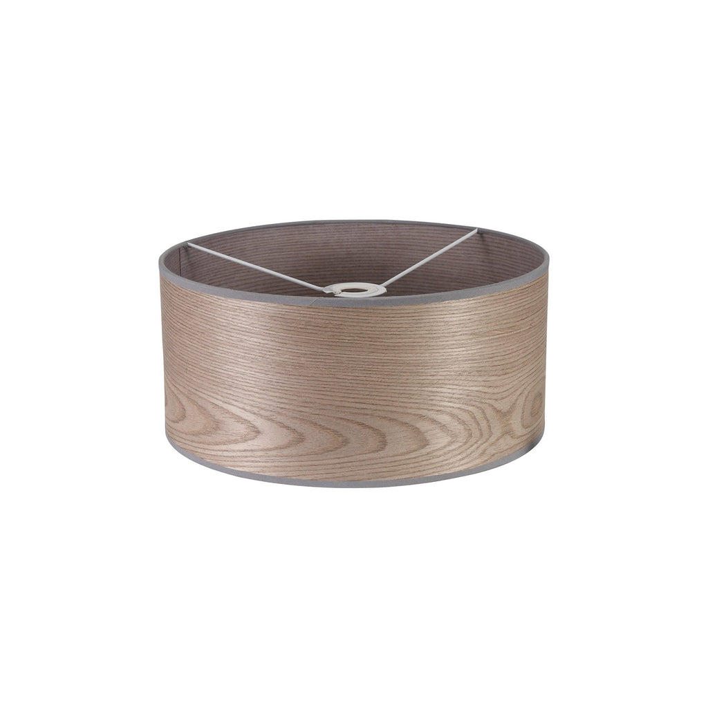 NL76929 Vivi Round 395x 180mm Wood Effect Shade Grey Oak/White Laminate
