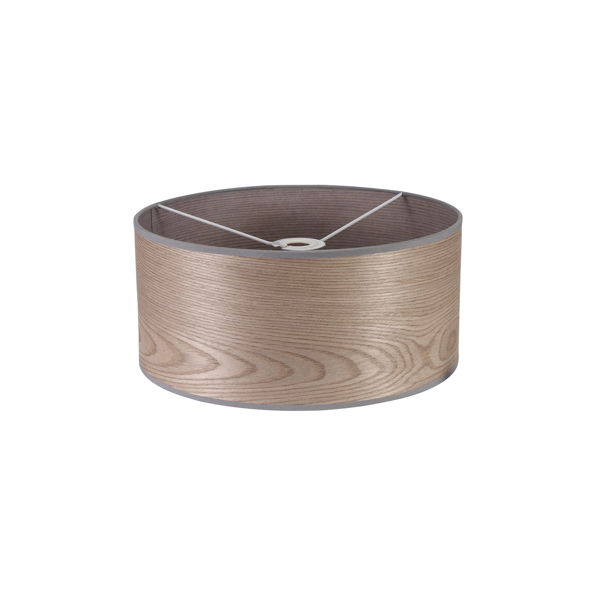 NL76929 Vivi Round 395x 180mm Wood Effect Shade Grey Oak/White Laminate
