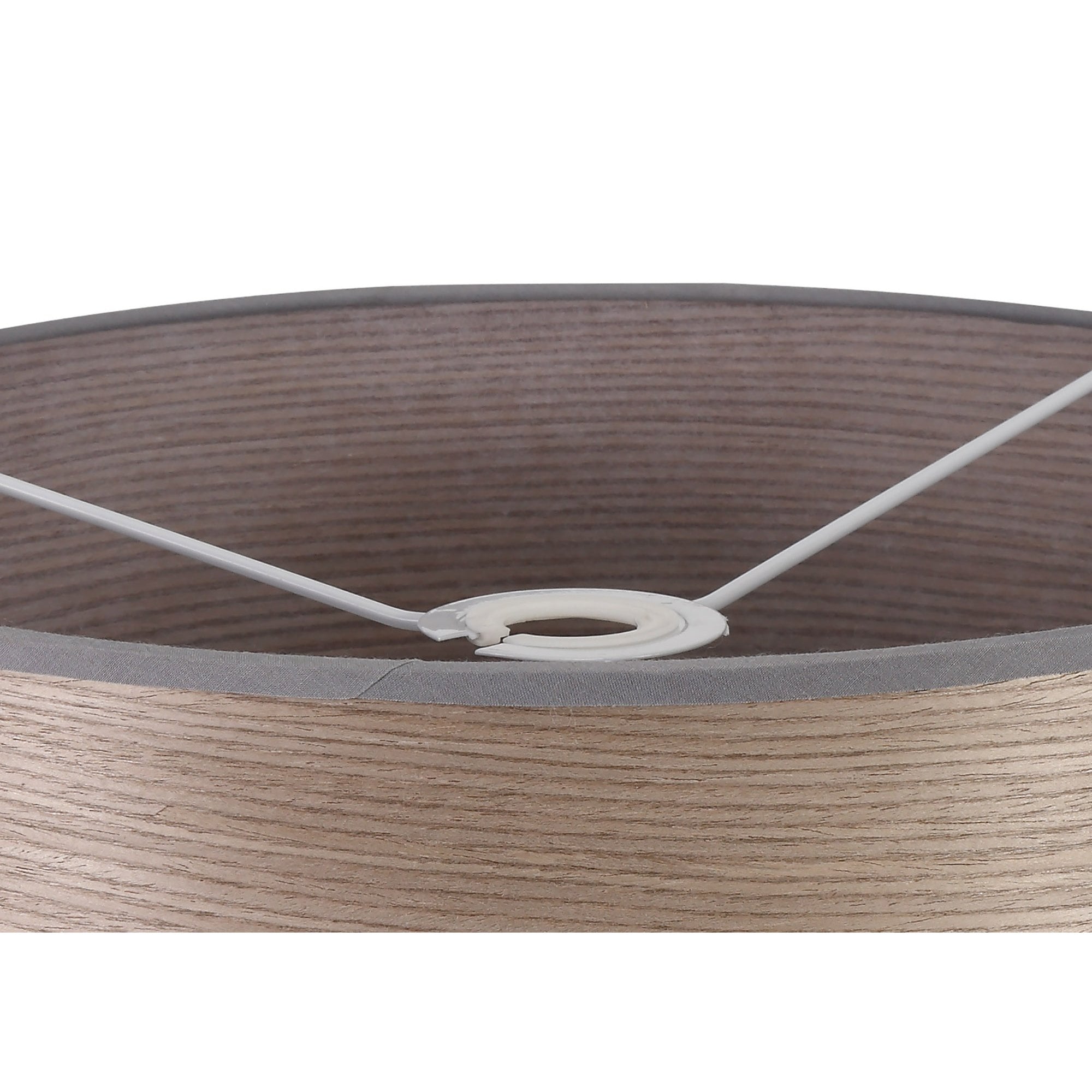 NL76929 Vivi Round 395x 180mm Wood Effect Shade Grey Oak/White Laminate