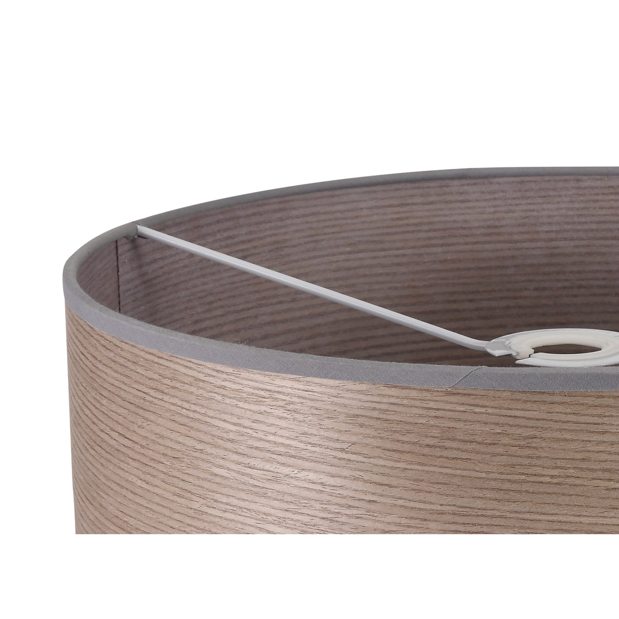 NL76929 Vivi Round 395x 180mm Wood Effect Shade Grey Oak/White Laminate