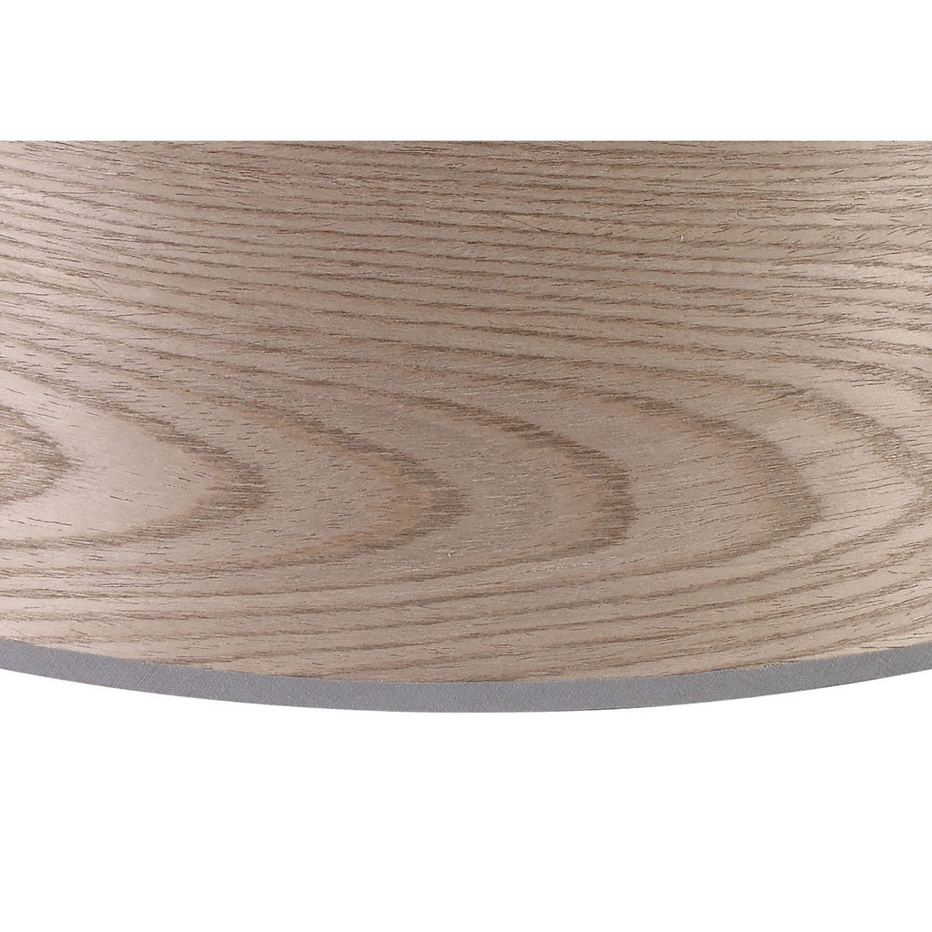 NL76929 Vivi Round 395x 180mm Wood Effect Shade Grey Oak/White Laminate