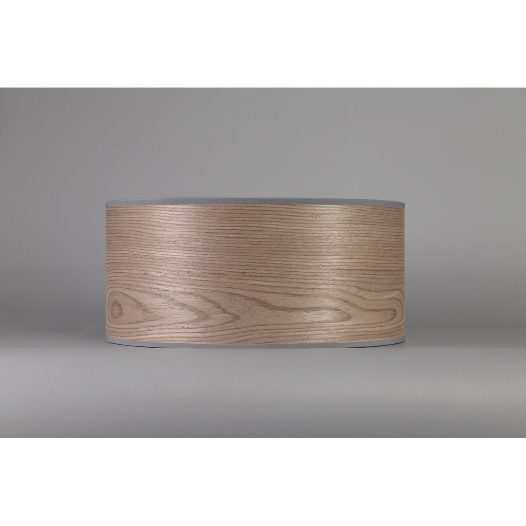NL76929 Vivi Round 395x 180mm Wood Effect Shade Grey Oak/White Laminate