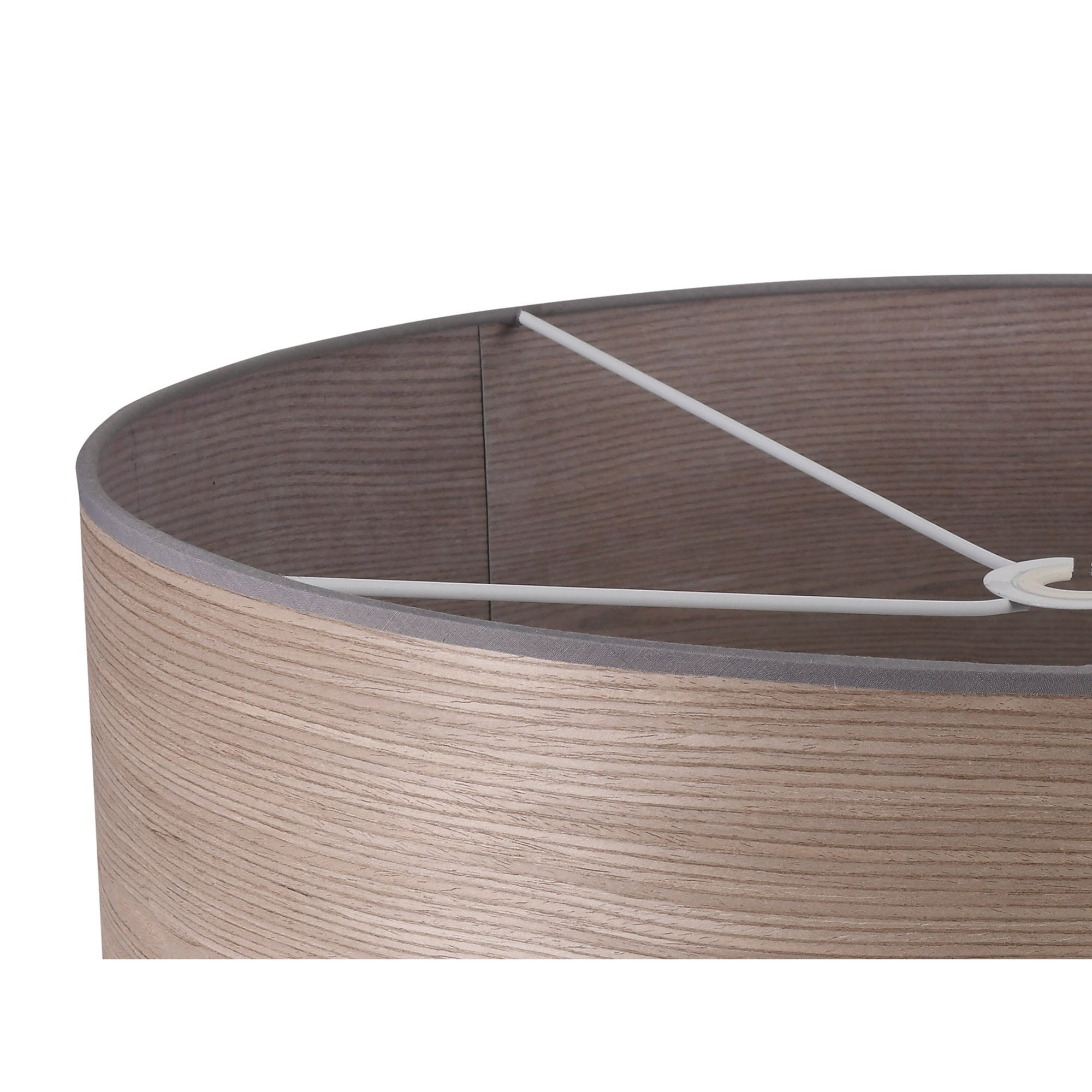 NL76939 Vivi Round 600x 210mm Wood Effect Shade Grey Oak/White Laminate