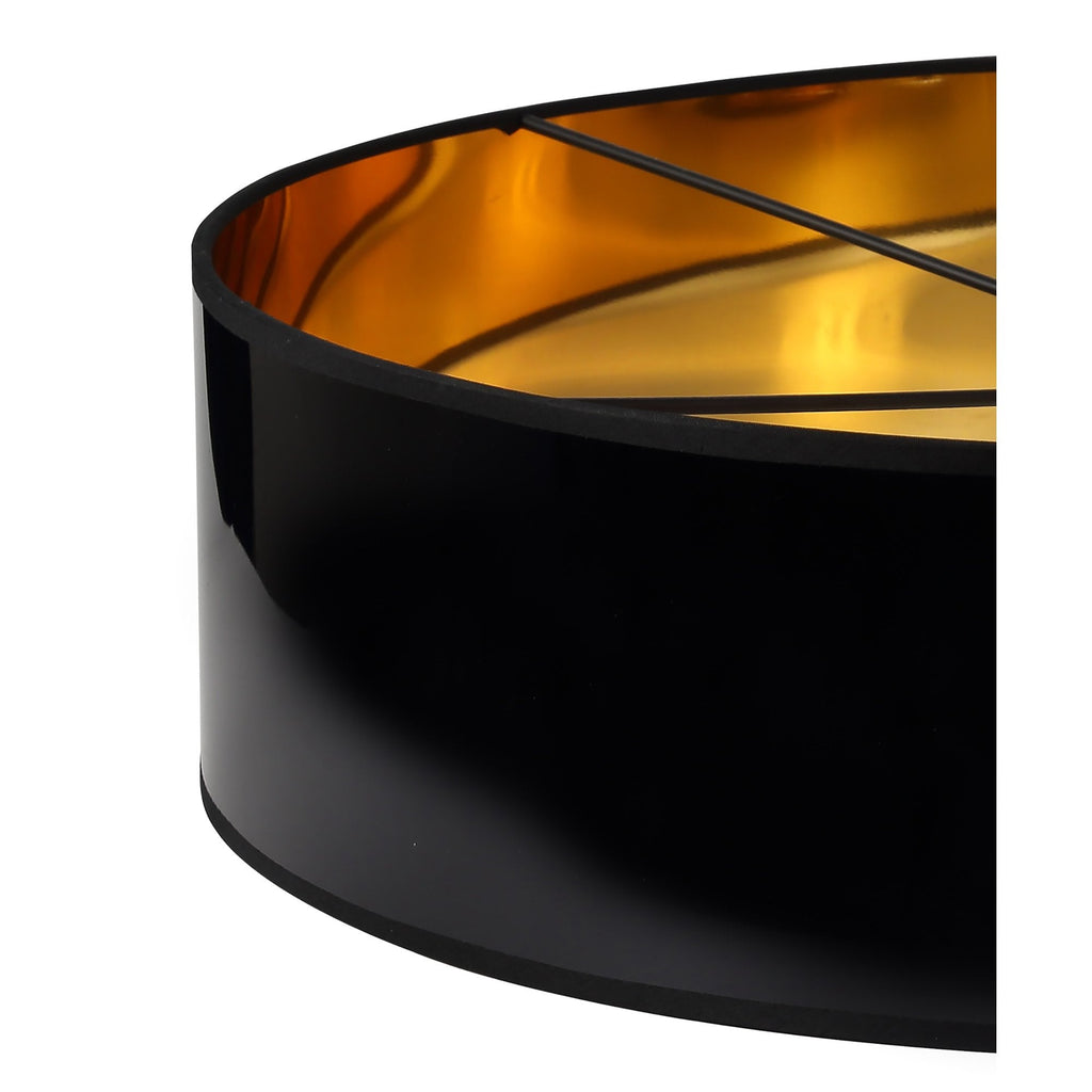 NL76969 Vivi Round 600x 150mm Shade Gold/Black