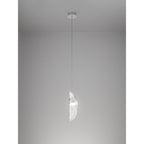 NL81899 Washington Pendant 1 Light Polished Chrome/Clear Glass