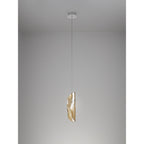 NL81909 Washington Pendant 1 Light Polished Chrome/Amber Glass